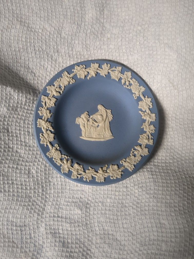 Vintage Wedgewood Blue Jasperware - Cupid