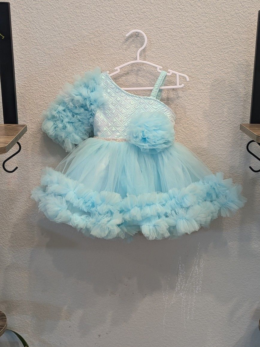 Blue Party Dress