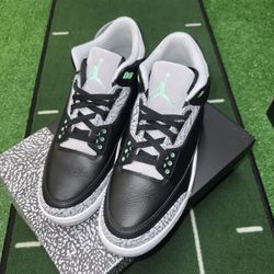 Air Jordan 3 Retro Green Glow - Size 12 BRAND NEW