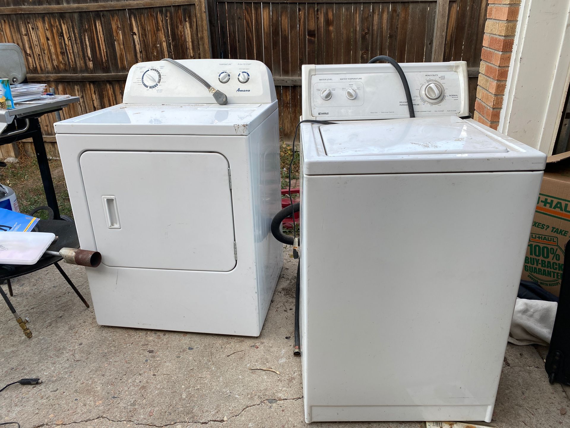 Washer and dryer for free. Lavadora y secadora gratis