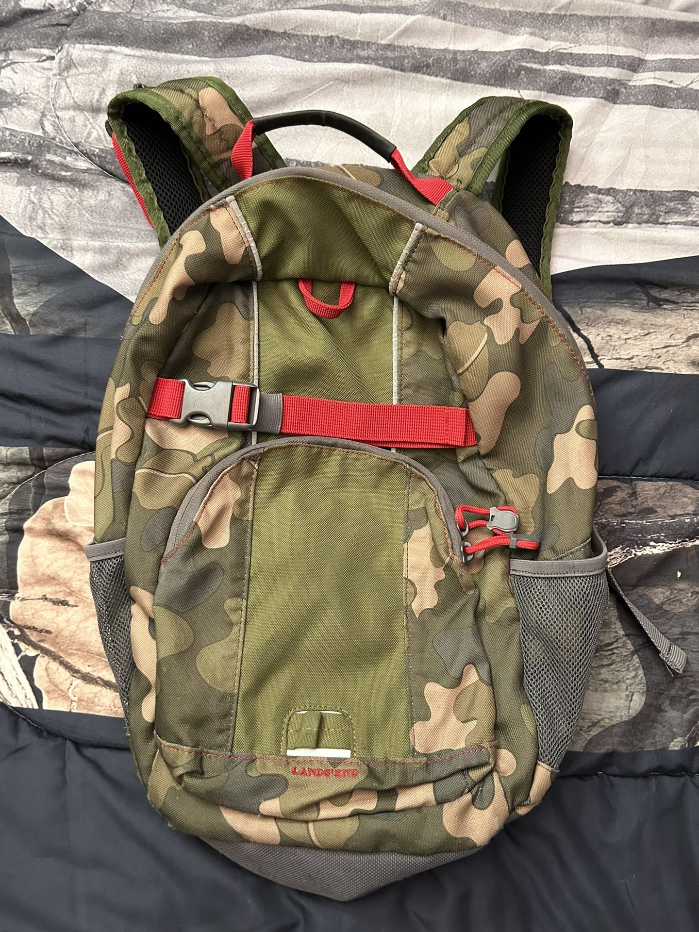 Lands’ End army backpack