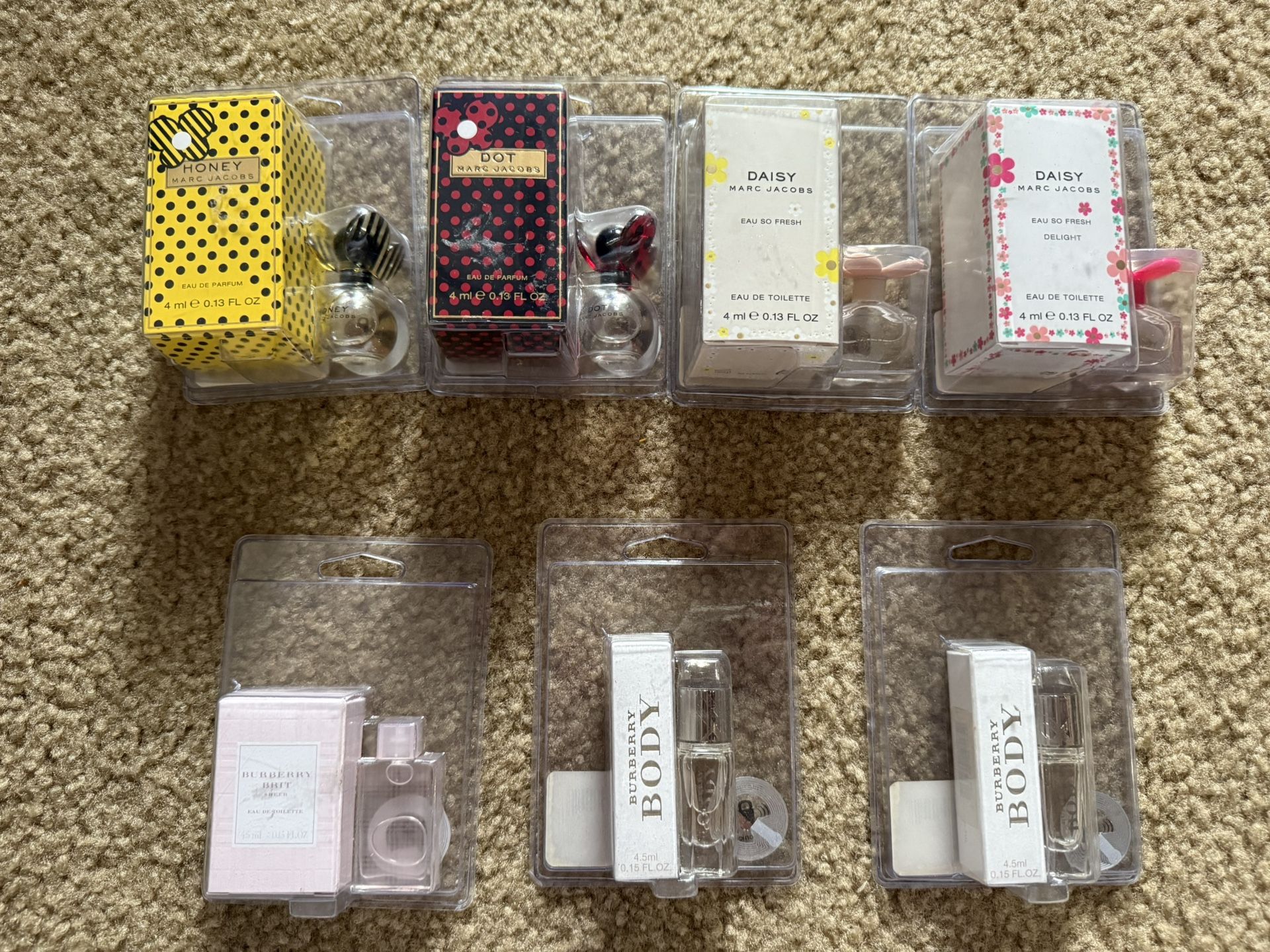 Marc Jacobs & Burberry Mini Perfumes