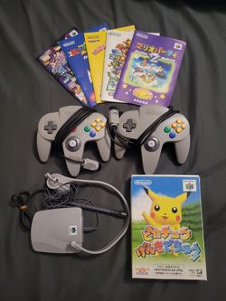 N64 Controllers, N64 Mic 🎤 And Pokemon Game