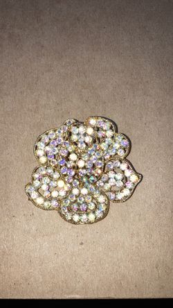 WEISS - Vintage Mid-Century Rose Brooch
