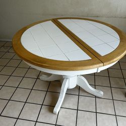 Wood And Tile Table 