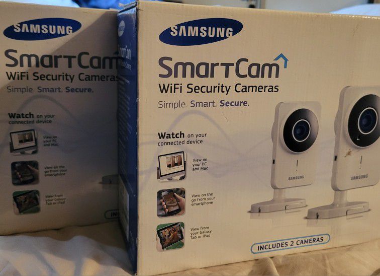 Smart Cam Security Cameras 2 Packs Of 2 $100 Each Pack 