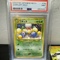 Pokemon TCG Vintage Japanese Jumpluff PSA 9🔥
