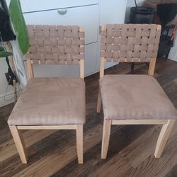 2 brand new wooden chairs