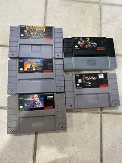 SNES Video Games Lot Of 5