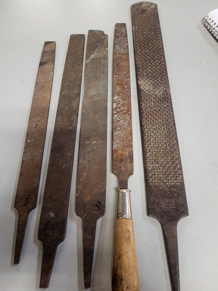 Metal Files Lot Of 5 Pcs