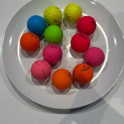 Bright, Vivid Golf Balls (many Brands)