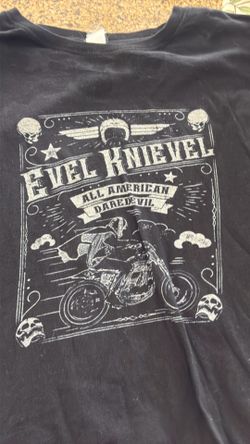 Vintage rare evil knievel shirt xl