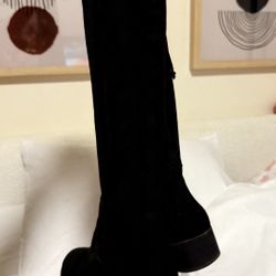 Black Suede Boots 