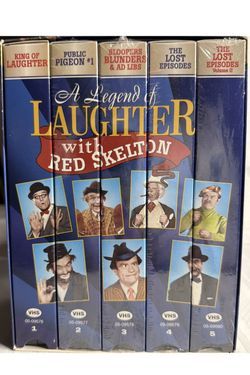 A Legend of Laughter With Red Skeleton VHS Collector’s Set 5 Tapes Vintage