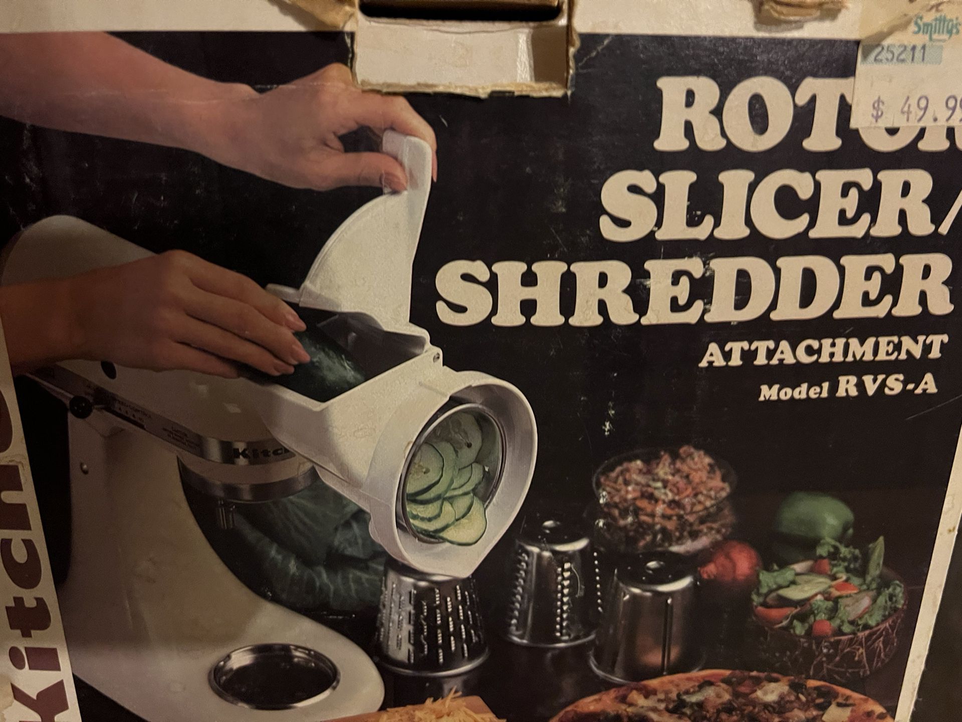 KitchenAid Rotor Slicer Shredder Stand Mixer Attachment RVSA Slice