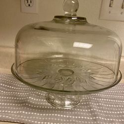 Glass Cake & Punch Bowl 