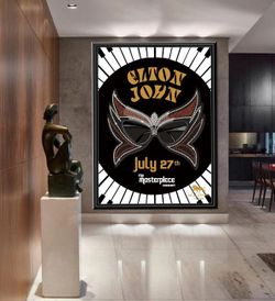 Vintage Elton John Music Poster