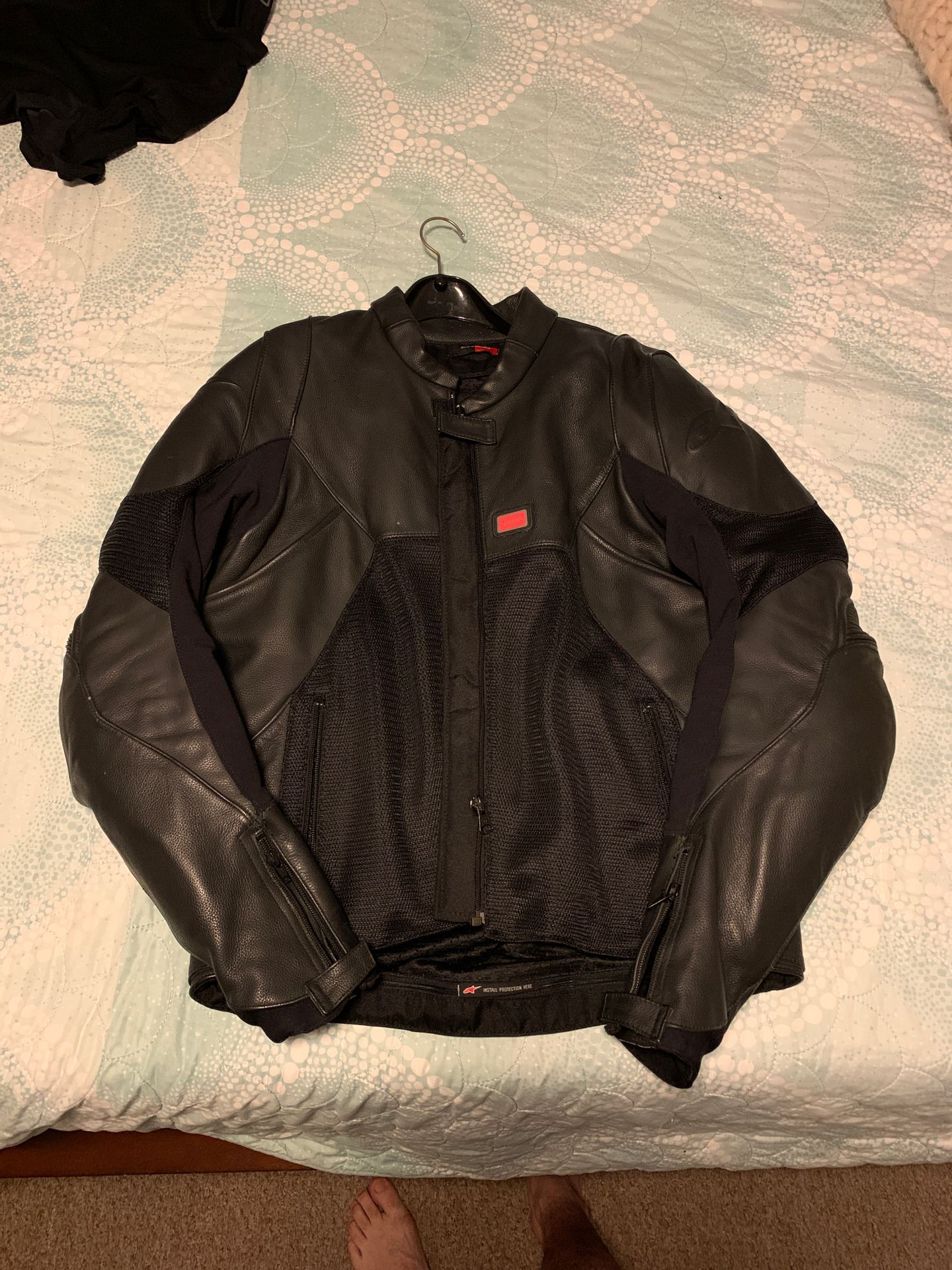 Alpine-star leather jacket “Aprilia”