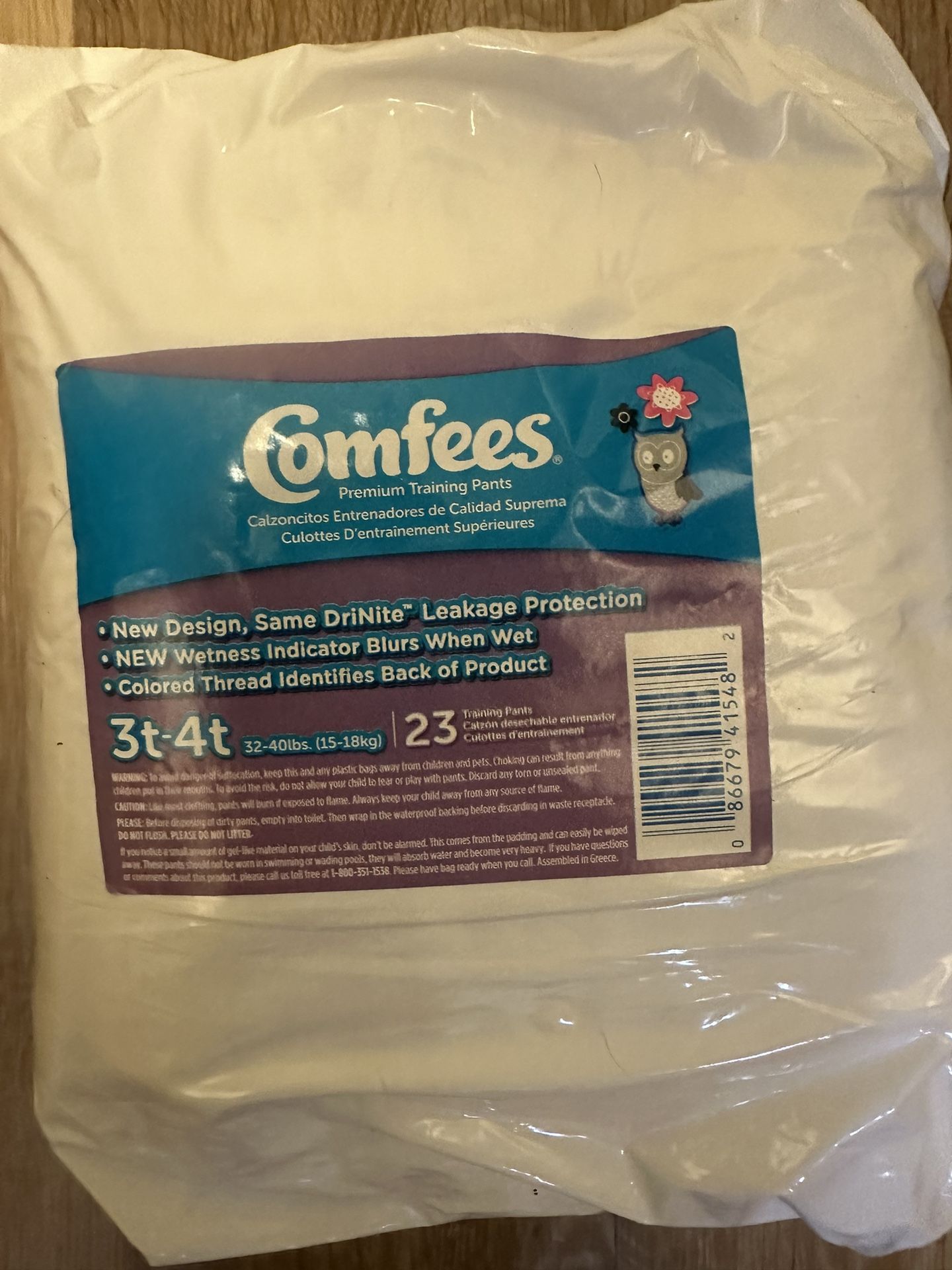 $10 For Both Unopened Packs Size 3/4 Pull ups 23 Each Pack