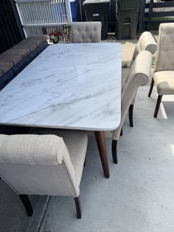 6 Chairs Dining Room Set