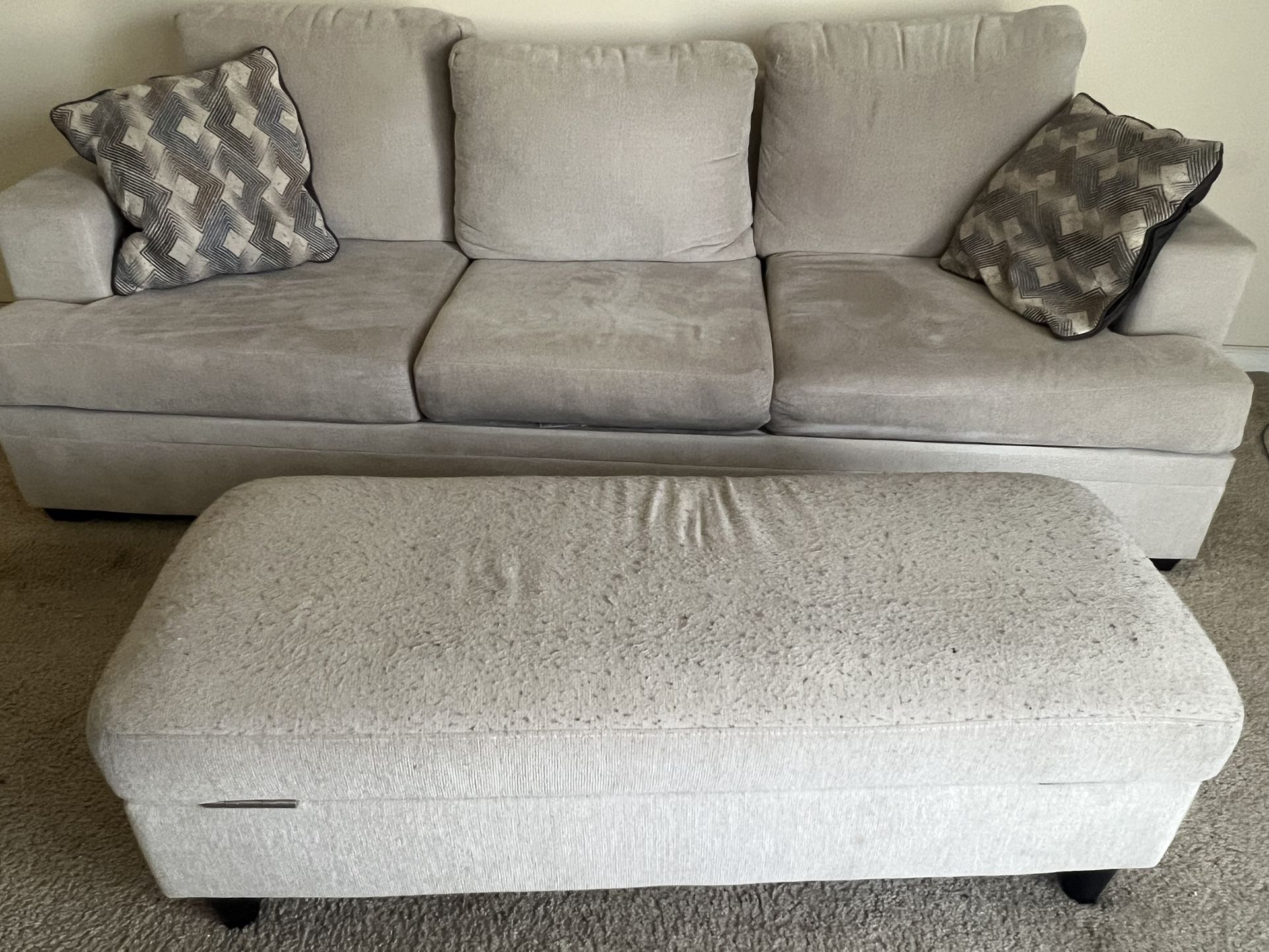 Furniture - Couch And Ottoman 