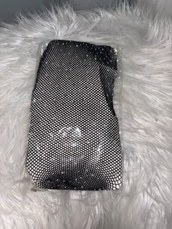 Women Rhinestone Fishnet Bra Top Shorts