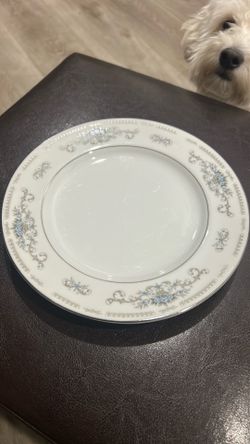 Blue floral Japan china dishes
