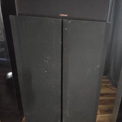 Klipsch 10.5 Tall Speakers And Center Channel
