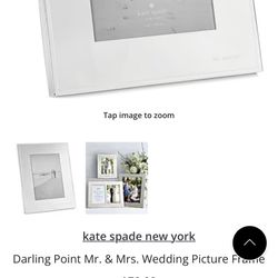 Kate Spade Lenox 5x7 Mr And Mrs Photo Frame Wedding Gift