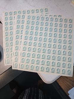 US 1986 Great Americans Series Belva Ann Lookwood Sheet Stamps