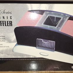 New Wood Panels Electronic Card Shuffler 