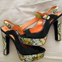 women’s suede ,leather inside ,high heels