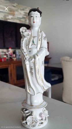 Chinese porcelain statue