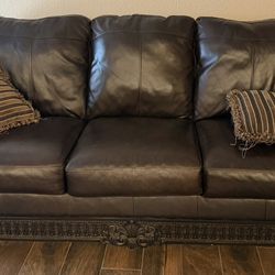 Leather Sofa and Love Seat