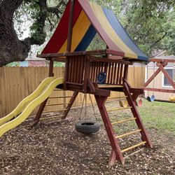 Rainbow Swing Set—used