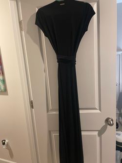 Micheal Kors Black Maxi Wrap Dress