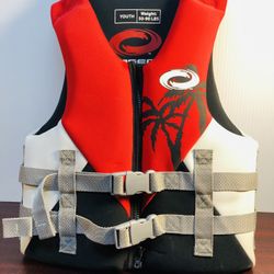 O’RAGEOUS Life Jacket Youth Weight: 50-90 LBS Chest Size 25-29 IN