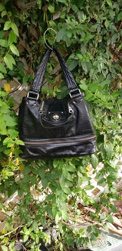 Marc Jacobs Leather Bag Purse Tote Satchel Mod Urban Turn Lock Retro