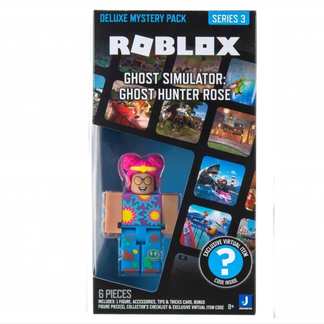 ROBLOX Deluxe Mystery Pack Serie 3 Ghost Simulator: Ghost Hunter Rose. BRAND NEW