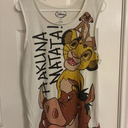 Disney Lion King Hakuna Matata Simba Timon Pumbaa Tank Top Girls Size XXL (19)