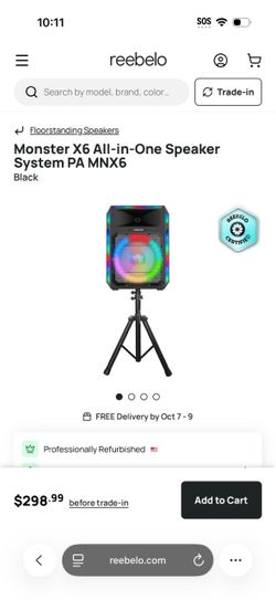 Monster x6 speaker