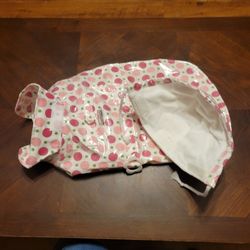 Chic Pink Polka Dot Dog Raincoat