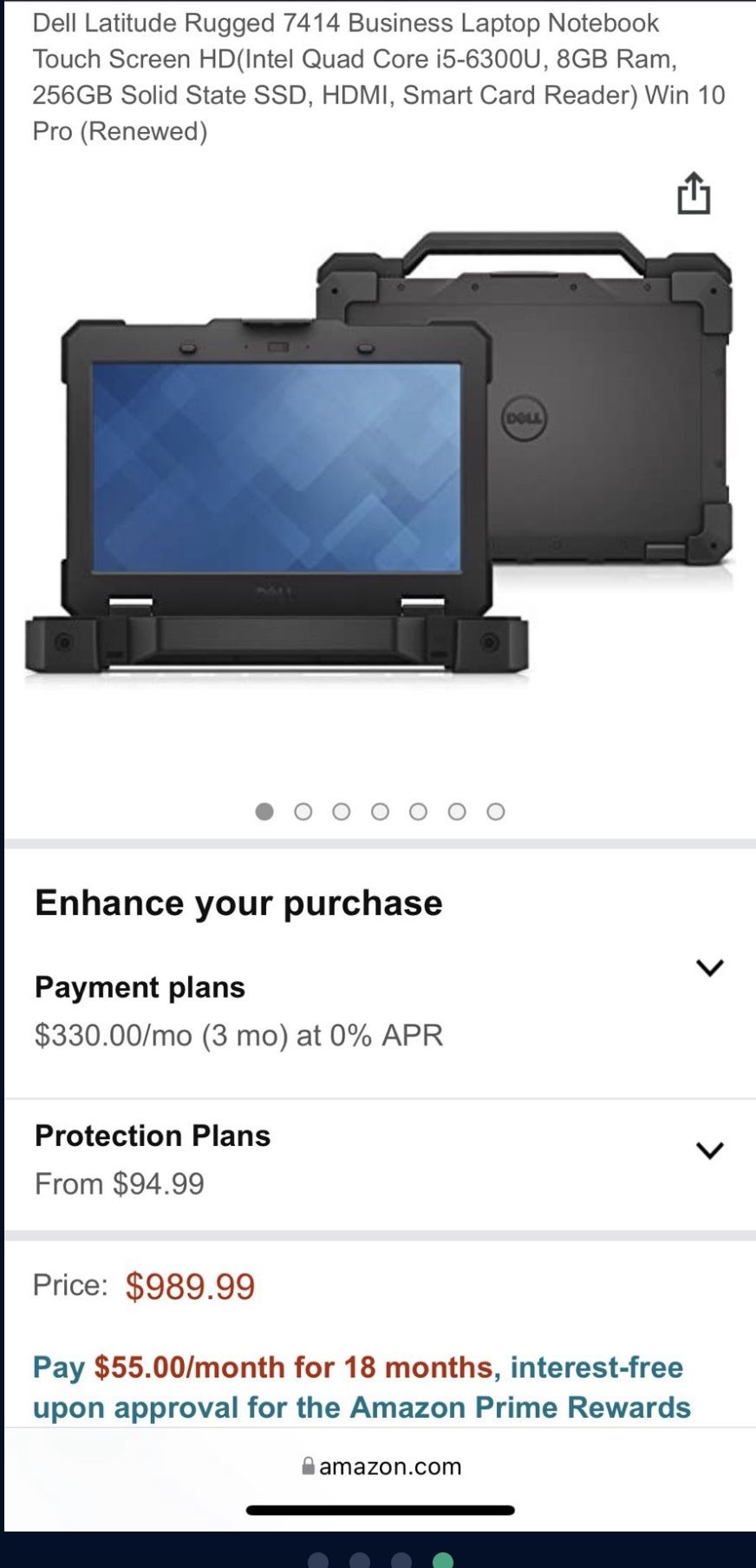 Dell Latitude 14 Rugged Extreme (7414) Laptop