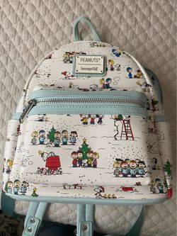 LOUNGEFLY Snoopy Christmas theme backpack