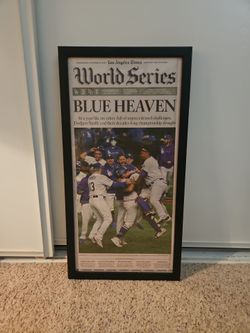 Los Angeles Time 2020 Dodgers World Series Champions