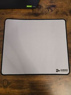 Glorious White Large Mouse Pad