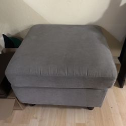 Small Gray Ottoman - Price Drop!