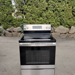 GE Stainless Glass Top Range (Stove/Oven) - Can Deliver 