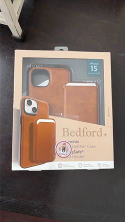 Bedford+ Magnetic Faux Leather Case & MagSafe Card Holder