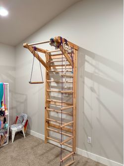 Wooden Swedish Ladder Wall Set